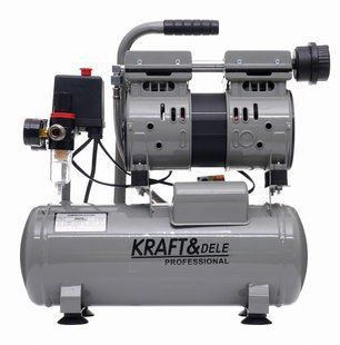 Безмасляний компресор Kraft&Dele KD1384, 9 л, 550 Вт, 8 бар NODA-P000376 фото