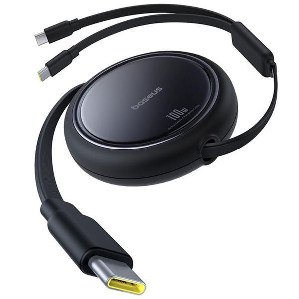 Кабель Baseus Bright Mirror Series USB-C to 2&times;USB-C 100W 1 м P10318602111 Cluster Black NODA-IT NODA-IT001507 фото