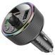 Автомобільний FM-модулятор Hoco E82 Guerrero PD30W + QC3.0 2&times;USB-A + 1&times;USB-C чорний NODA-IT NODA-IT000451 фото 3