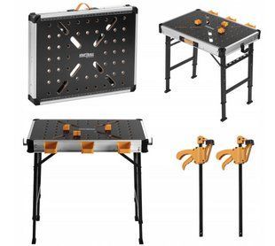 Складаний багатофункціональний робочий стіл Kraft&Dele KD11872 верстак, вантажопідйомність 454 кг NODA-P000380 фото