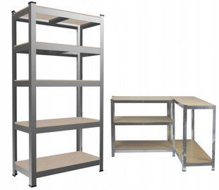 Стелаж металевий для зберігання на 5 полиць 180 X 90 X 40 см Chomik GWI0878 NODA-P000061 фото