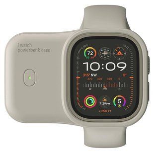Повербанк Charging Soft Case для Apple Watch 49 мм 1200 mAh Moon White NODA-IT NODA-IT000575 фото