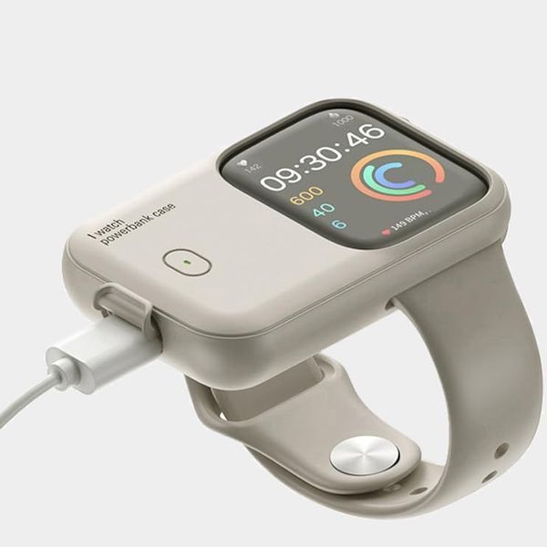 Повербанк Charging Soft Case для Apple Watch 49 мм 1200 mAh Moon White NODA-IT NODA-IT000575 фото