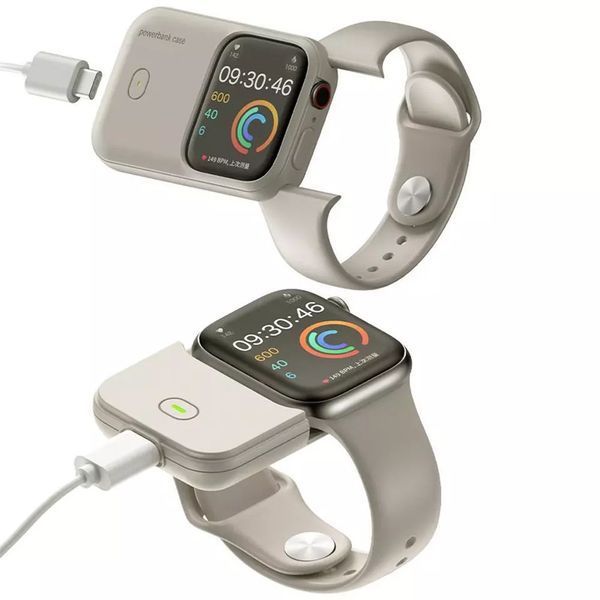 Повербанк Charging Soft Case для Apple Watch 40/41 мм 1200 mAh Moon White NODA-IT NODA-IT000580 фото