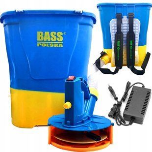 Акумуляторна сівалка-розкидач для насіння та добрив 20 л 10 м Bass Polska 8561 NODA-P000188 фото