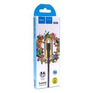 Кабель USB Hoco DU26 Long 8mm Plug Type-C 3A М'ята упаковка NODA-M001605 фото
