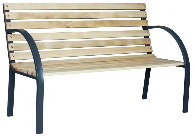 Лавка садова, паркова 120х60х80 см GardenLine MEB2790 NODA-P000151 фото