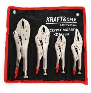 Плоскогубці Морзе Kraft&Dele KD10338, набір 4 шт. NODA-P000480 фото