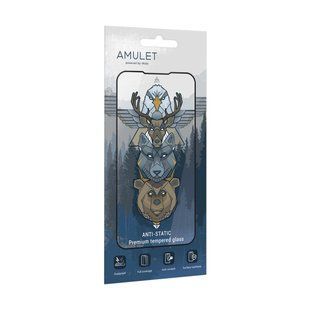 Захисне скло AMULET 2.5D HD Antistatic для Oppo A60/A80/A3/A3 Pro чорне NODA-M NODA-M001295 фото