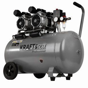 Повітряний компресор Kraft&Dele KD1398 100 л безолійний тихий 230 В NODA-P000370 фото